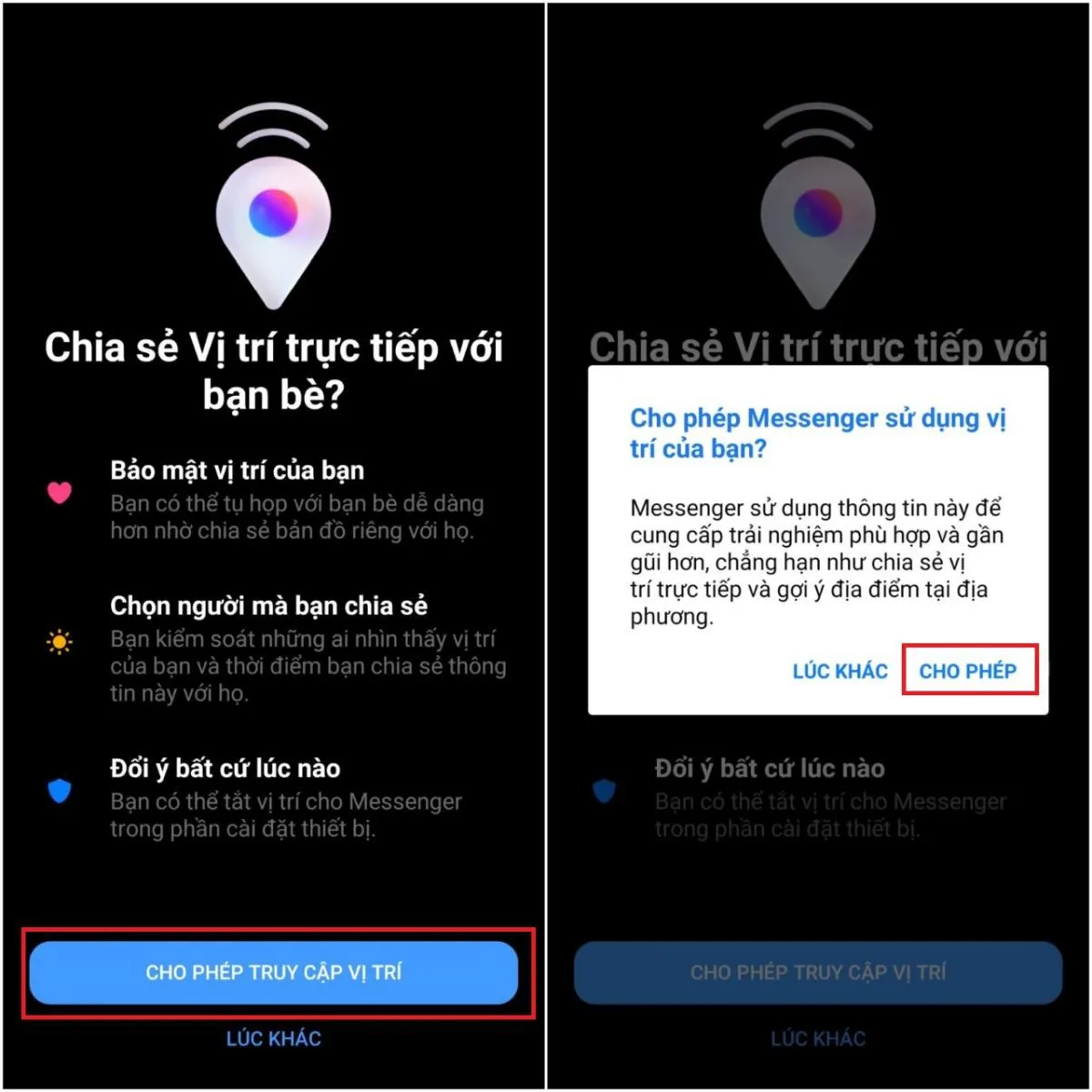 Hướng dẫn cách chia sẻ vị trí trên Messenger trong vòng một nốt nhạc