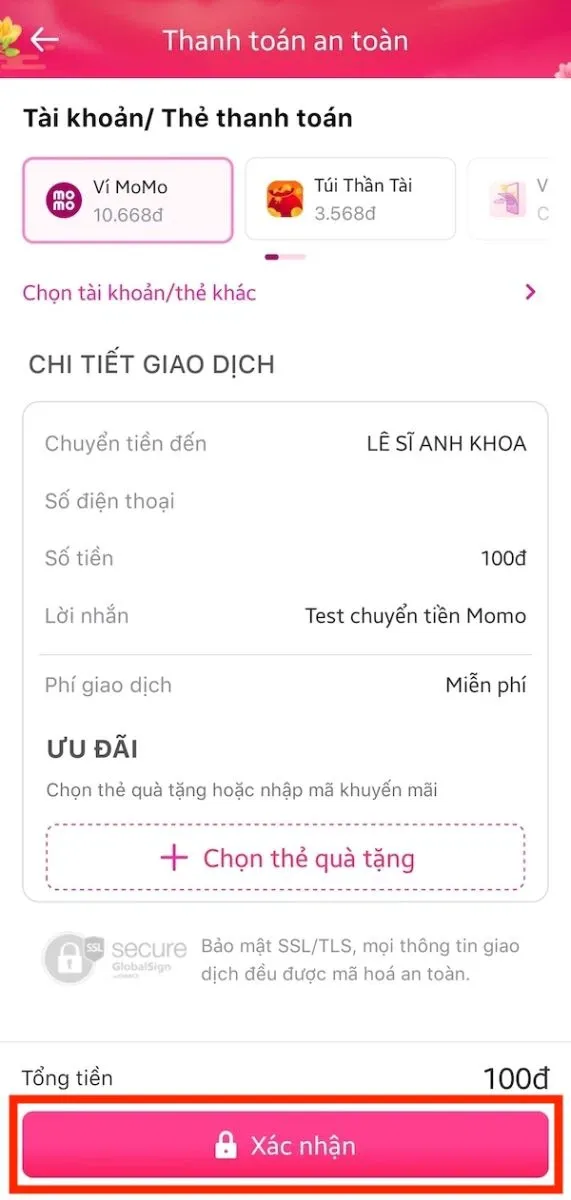 Hướng dẫn cách chuyển tiền vào ví MoMo cho người khác cực đơn giản