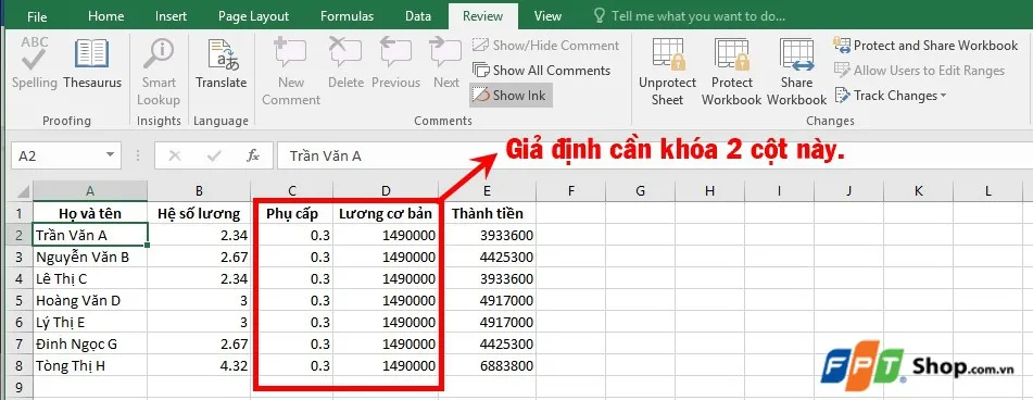 Hướng dẫn cách cố định cột trong Excel cực đơn giản