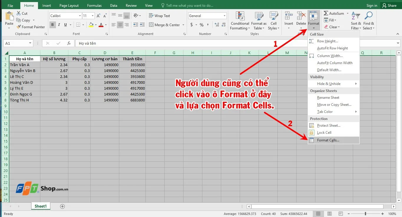 Hướng dẫn cách cố định cột trong Excel cực đơn giản