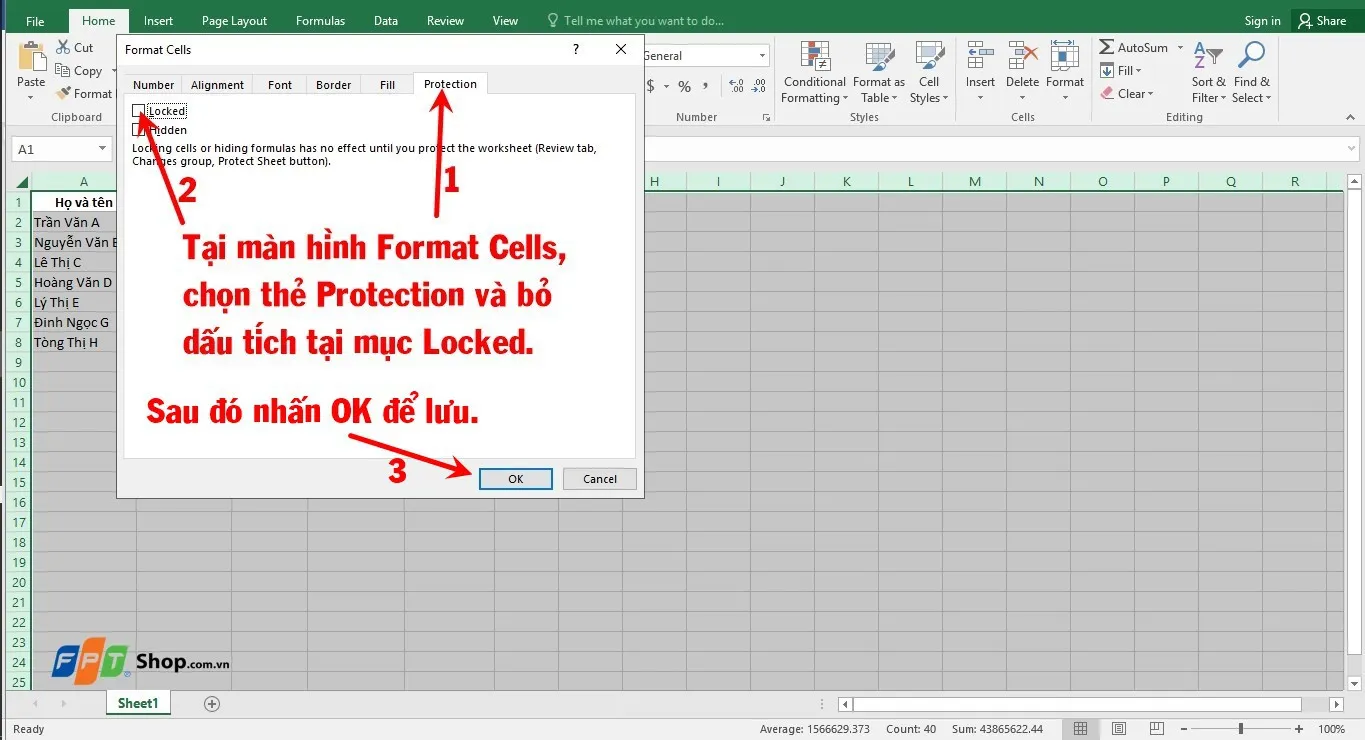 Hướng dẫn cách cố định cột trong Excel cực đơn giản