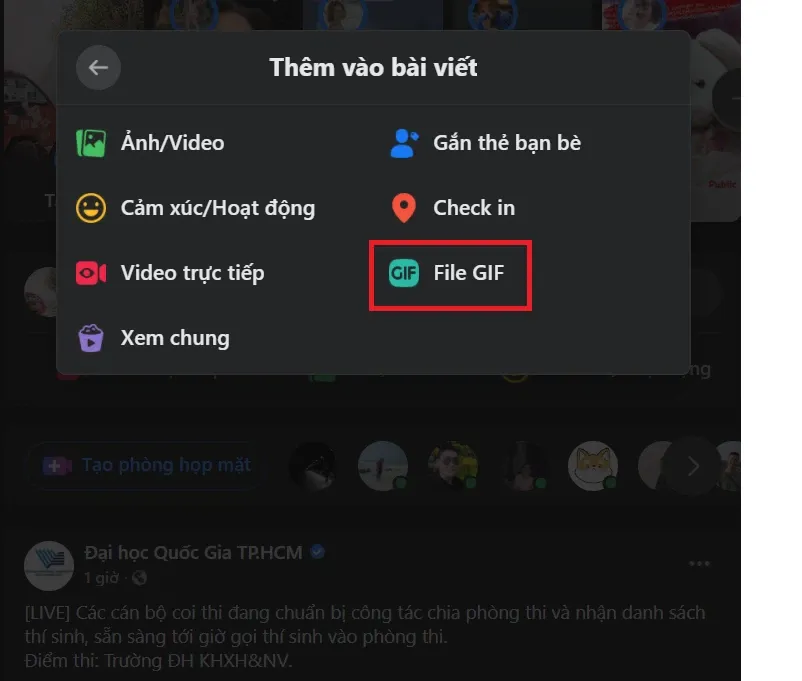 Hướng dẫn cách đăng ảnh GIF lên Facebook cực đơn giản, nhanh chóng