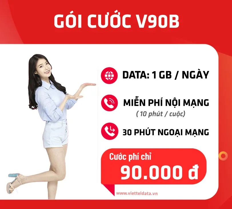 Hướng dẫn cách đăng ký gói cước V90B Viettel sử dụng dữ liệu tốc độ cao trong 1 tháng