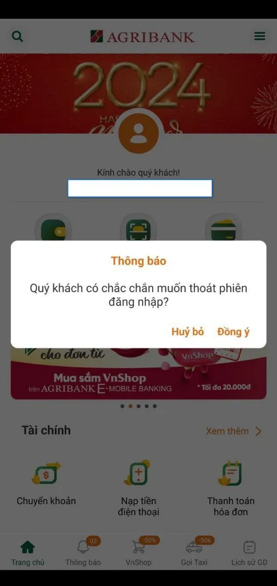 Hướng dẫn cách đăng xuất tài khoản Agribank trên điện thoại từ A đến Z, đơn giản