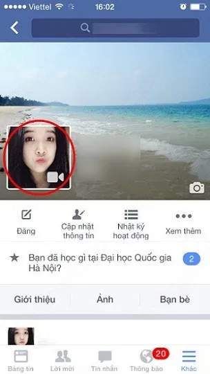 Hướng dẫn cách đặt video làm hình nền đại diện Facebook