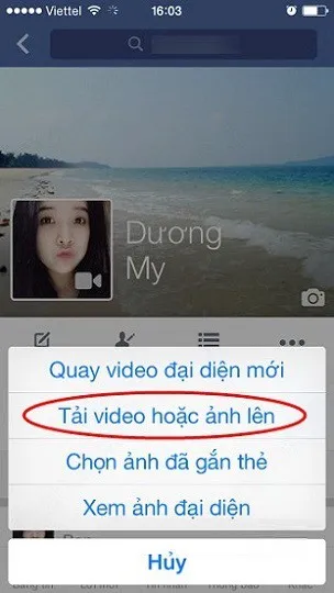 Hướng dẫn cách đặt video làm hình nền đại diện Facebook