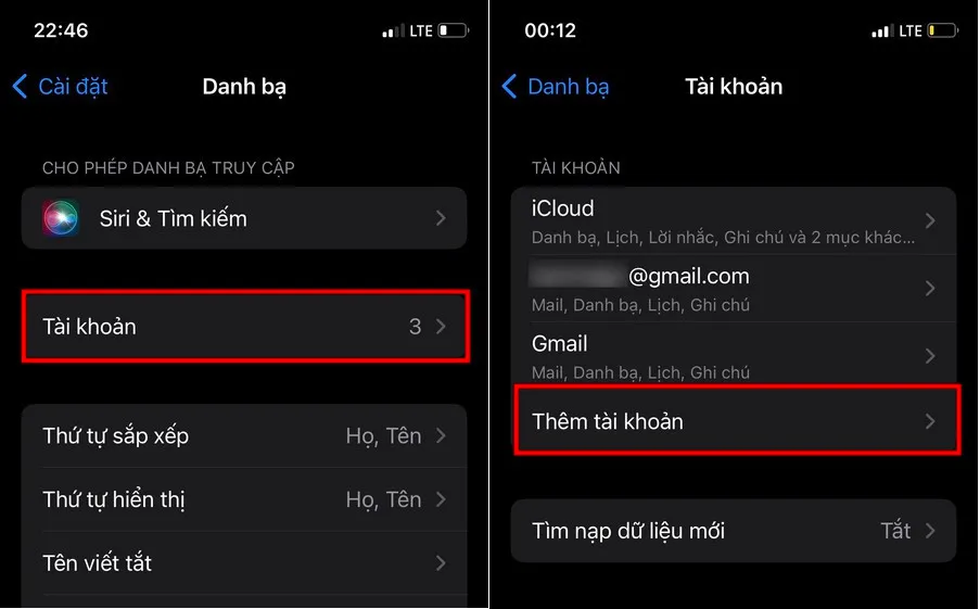 Hướng dẫn cách đồng bộ danh bạ từ iPhone lên Gmail