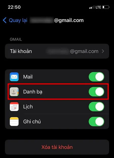 Hướng dẫn cách đồng bộ danh bạ từ iPhone lên Gmail