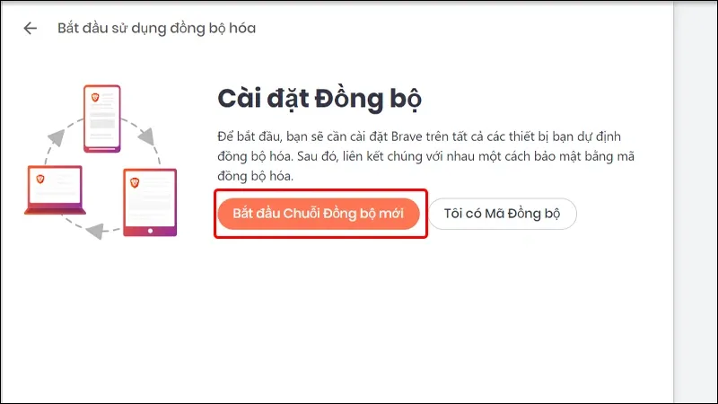 Hướng dẫn cách đồng bộ hóa trình duyệt Brave trên nhiều thiết bị