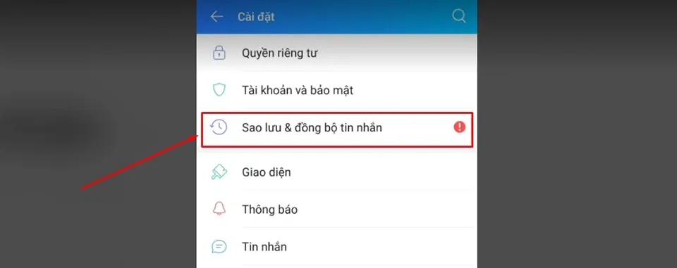 Hướng dẫn cách đồng bộ và sao lưu tin nhắn Zalo trên điện thoại