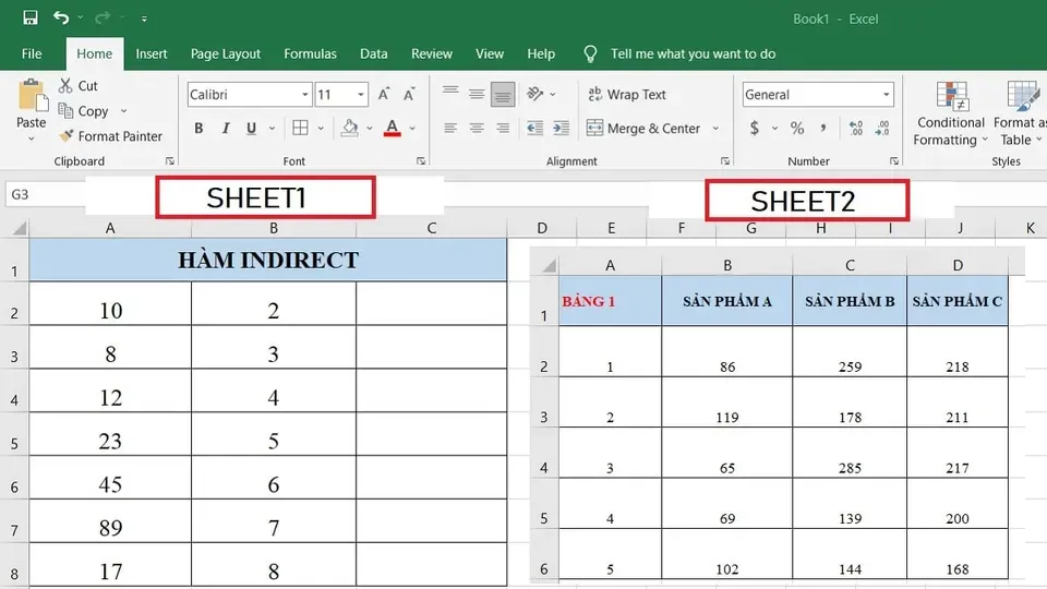 Hướng dẫn cách dùng hàm Indirect trong phần mềm Excel giúp tham chiếu giá trị