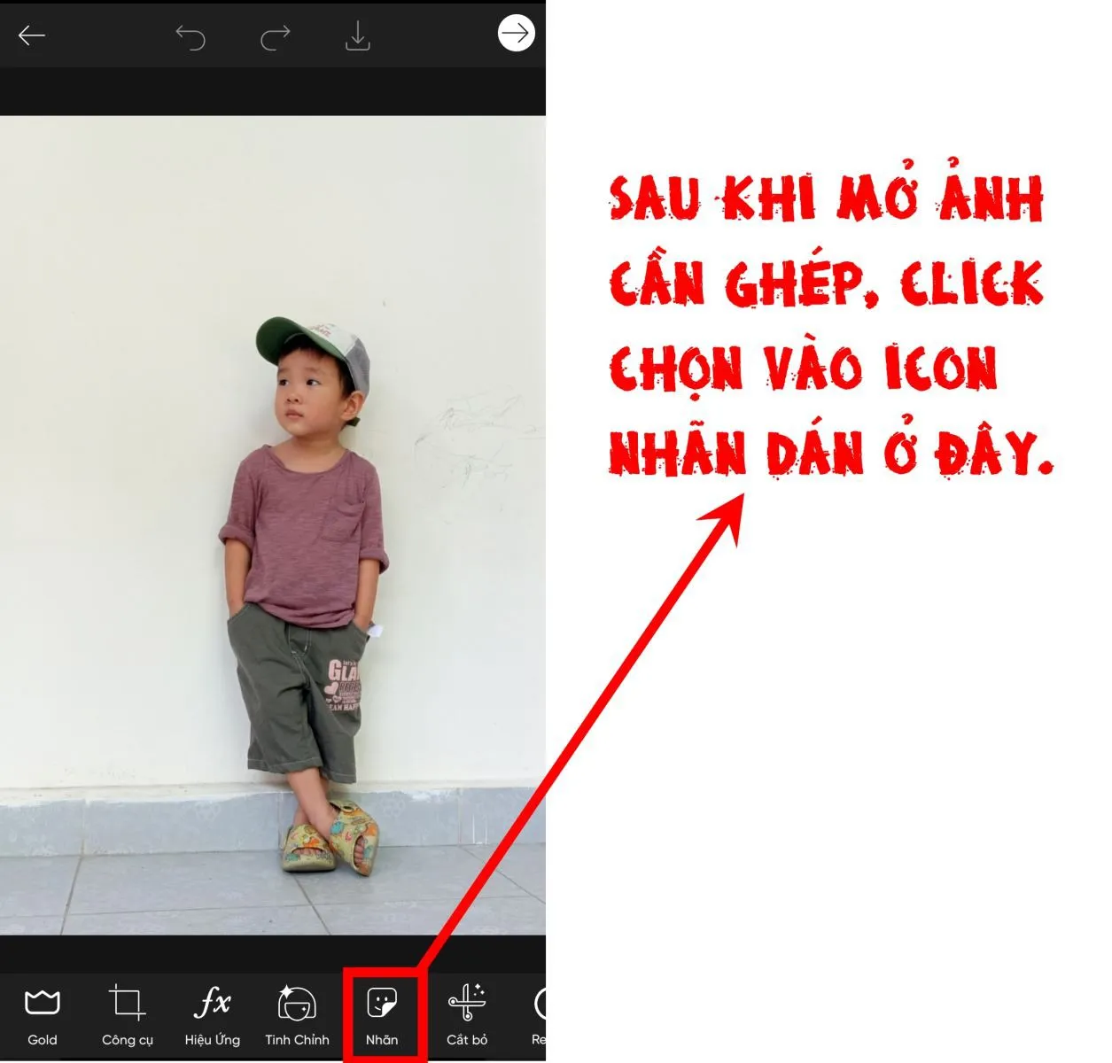 Hướng dẫn cách ghép sticker cánh thiên thần vào ảnh trên PicsArt