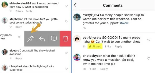Hướng dẫn cách ghim bình luận trên Instagram