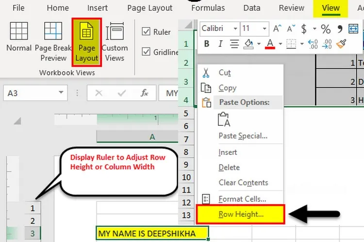 Hướng dẫn cách giãn dòng trong Excel ai cũng phải biết