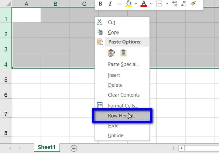 Hướng dẫn cách giãn dòng trong Excel ai cũng phải biết