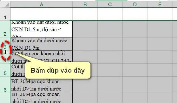 Hướng dẫn cách giãn dòng trong Excel ai cũng phải biết