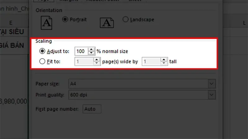Hướng dẫn cách in ngang giấy A4 cho file Excel và Word 