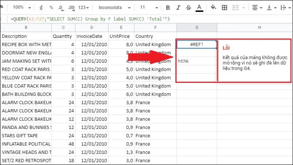 Hướng dẫn cách kết hợp QUERY và SUM trong Google Sheet đơn giản, hiệu quả