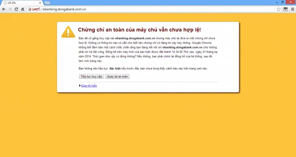 Hướng dẫn cách khắc phục lỗi bảo mật trên Google Chrome