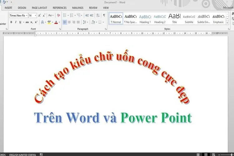 Hướng dẫn cách làm chữ cong trong PowerPoint ấn tượng