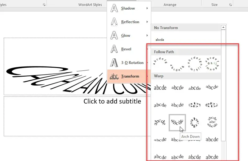 Hướng dẫn cách làm chữ cong trong PowerPoint ấn tượng