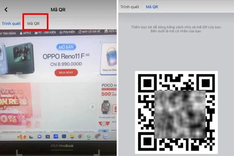 Hướng dẫn cách lấy mã QR Facebook đơn giản trên điện thoại và cách quét mã QR Facebook