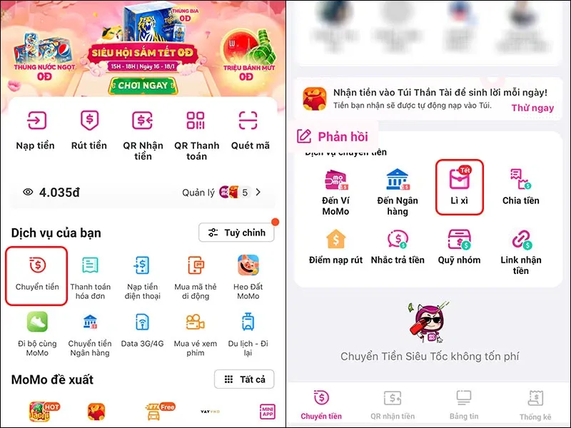 Hướng dẫn cách lì xì online trên Zalo, Momo vô cùng đơn giản và nhanh chóng