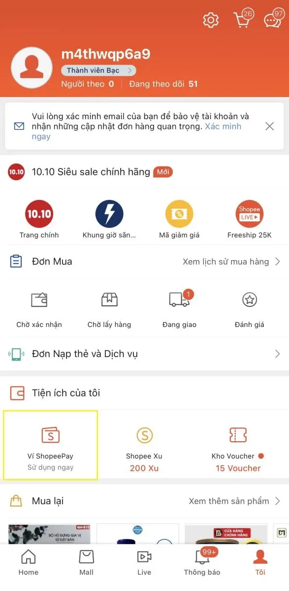 Hướng dẫn cách liên kết tài khoản ngân hàng với shopee đơn giản