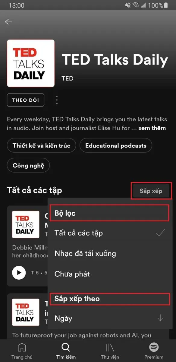 Hướng dẫn cách nghe podcast trên ứng dụng Spotify