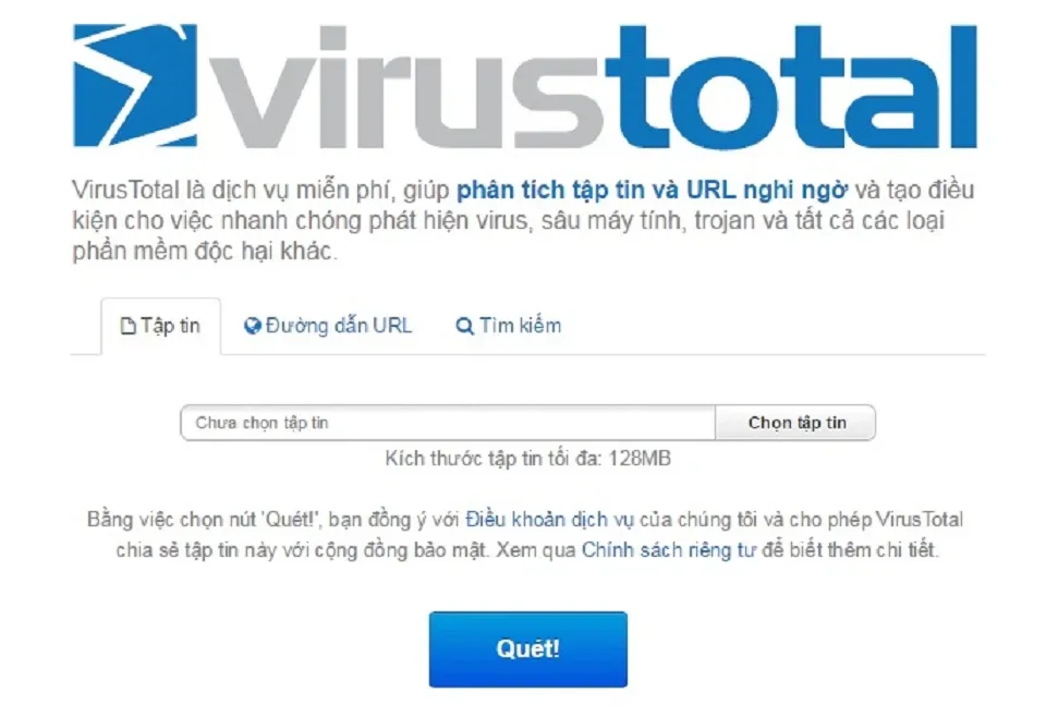 Hướng dẫn cách quét virus, bảo vệ máy tính không cần cài đặt phần mềm