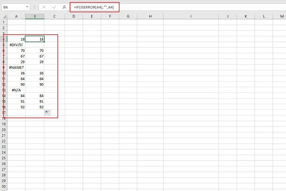 Hướng dẫn cách sử dụng hàm ISERROR hữu ích trong Excel