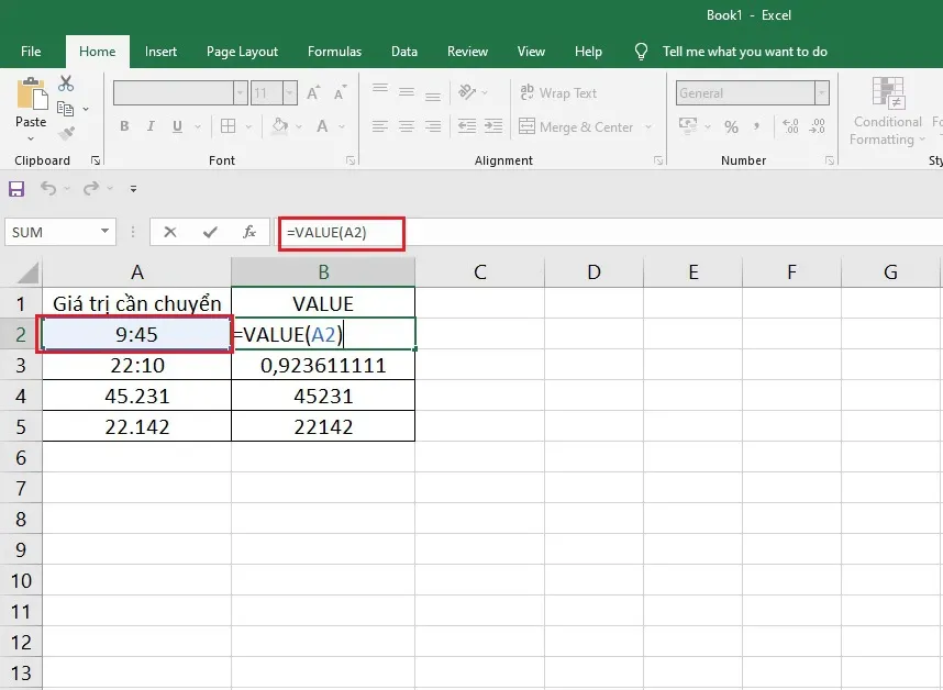 Hướng dẫn cách sử dụng hàm VALUE trong Excel dễ dàng nhất