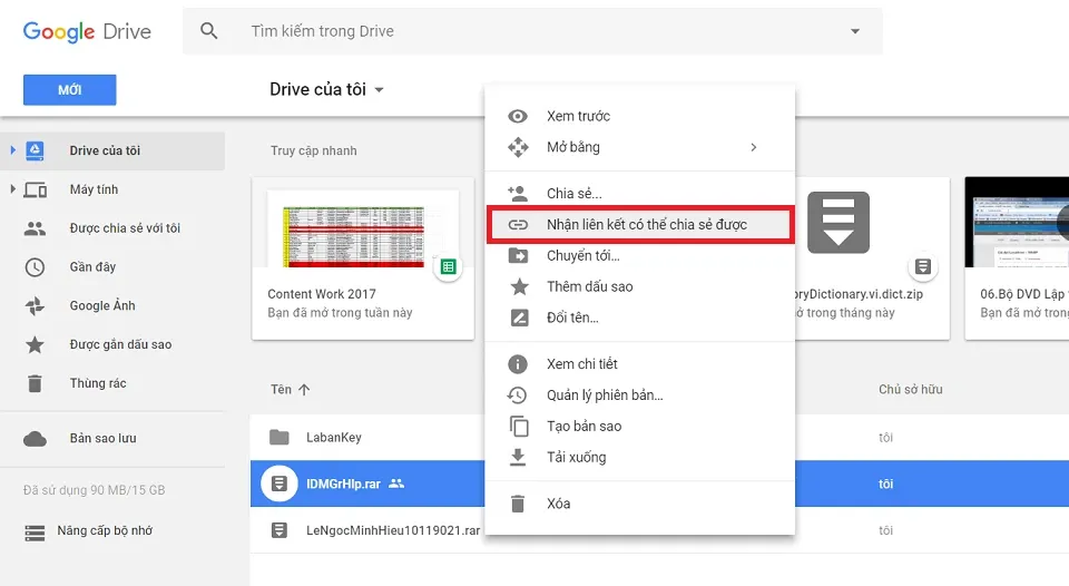 Hướng dẫn cách tạo link download trực tiếp từ Google Driver