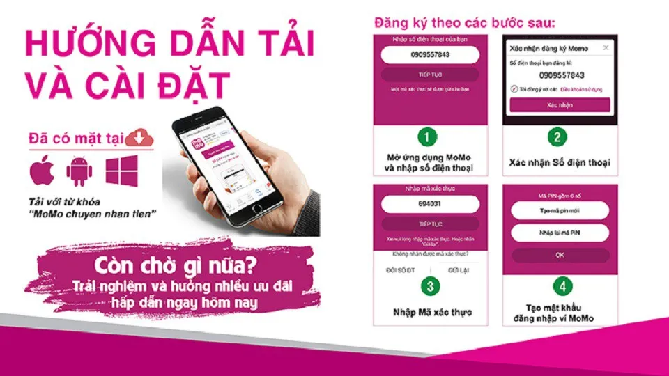 Hướng dẫn cách tạo ví MoMo không cần thẻ ATM vô cùng đơn giản