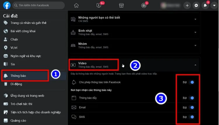 Hướng dẫn cách tắt thông báo live stream trên Facebook