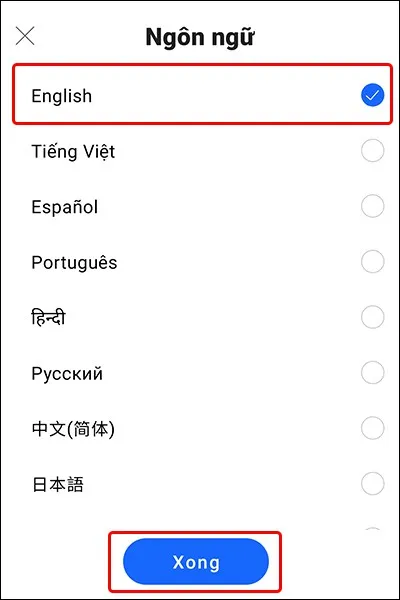 Hướng dẫn cách thay đổi ngôn ngữ trên ứng dụng Halome vô cùng đơn giản