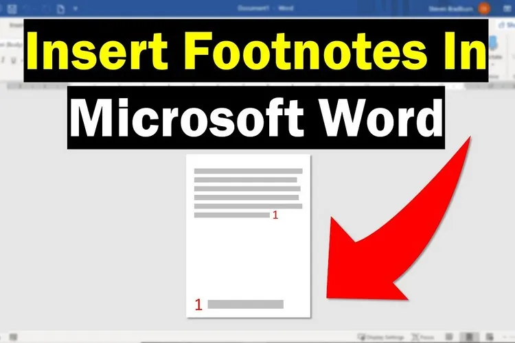 Hướng dẫn cách thêm chú thích Footnote và Endnote trong Word