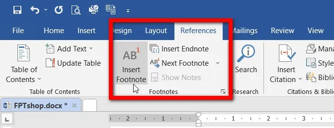 Hướng dẫn cách thêm chú thích Footnote và Endnote trong Word