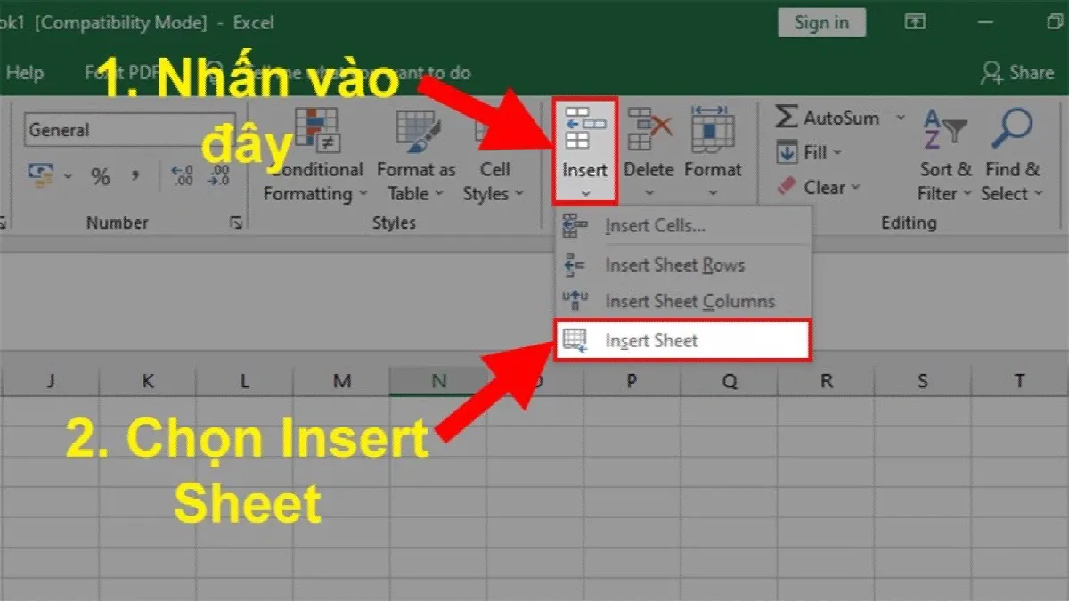 Hướng dẫn cách thêm sheet trong Excel, cách thêm trang tính trong Google Sheet đơn giản, nhanh chóng