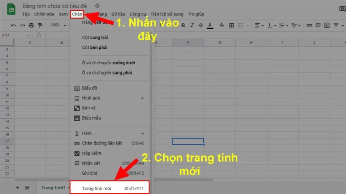 Hướng dẫn cách thêm sheet trong Excel, cách thêm trang tính trong Google Sheet đơn giản, nhanh chóng