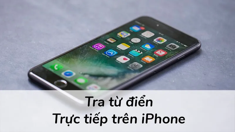 [Hướng dẫn] Cách tra từ điển trực tiếp trên iPhone, iPad chạy iOS 11