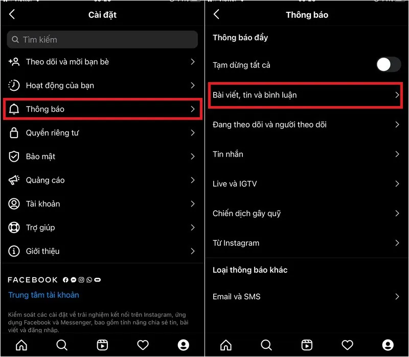 Hướng dẫn cách tuỳ chỉnh thông báo Instagram trên điện thoại