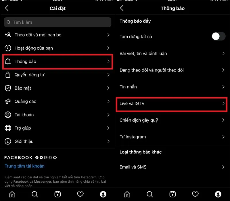 Hướng dẫn cách tuỳ chỉnh thông báo Instagram trên điện thoại