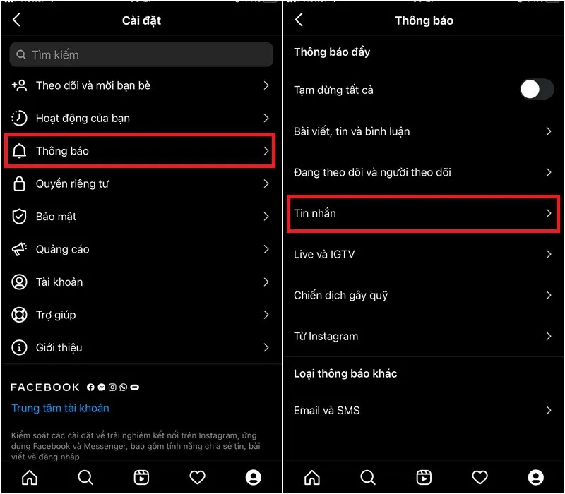Hướng dẫn cách tuỳ chỉnh thông báo Instagram trên điện thoại
