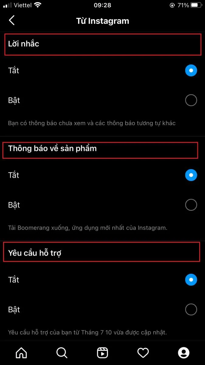 Hướng dẫn cách tuỳ chỉnh thông báo Instagram trên điện thoại