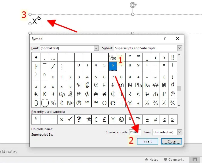 Hướng dẫn cách viết số mũ trong PowerPoint cực đơn giản