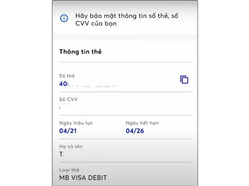 Hướng dẫn cách xem số thẻ MB Bank trên ứng dụng đơn giản và siêu tiện lợi cho bạn