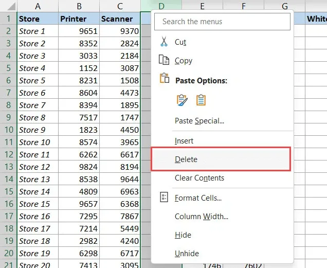 Hướng dẫn cách xóa cột trong Excel đơn giản, nhanh chóng mà ai cũng có thể làm được