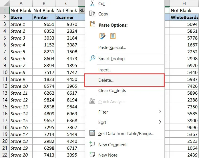 Hướng dẫn cách xóa cột trong Excel đơn giản, nhanh chóng mà ai cũng có thể làm được