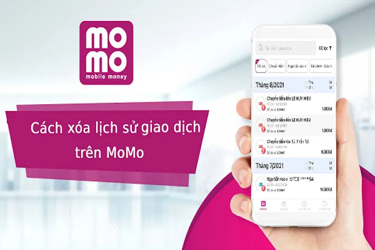 Hướng dẫn cách xoá lịch sử giao dịch trên Momo chi tiết và nhanh chóng